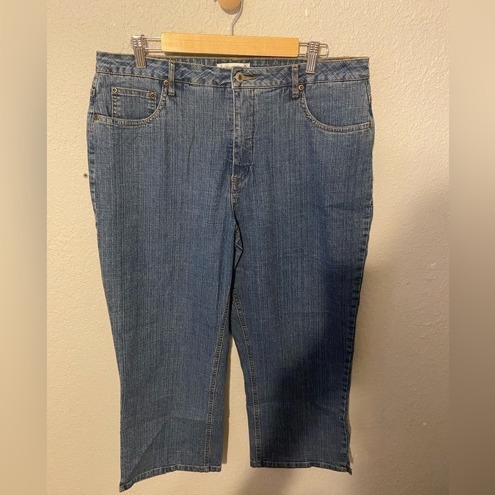 Coldwater Creek Natural Fit Crop Jeans Size 14